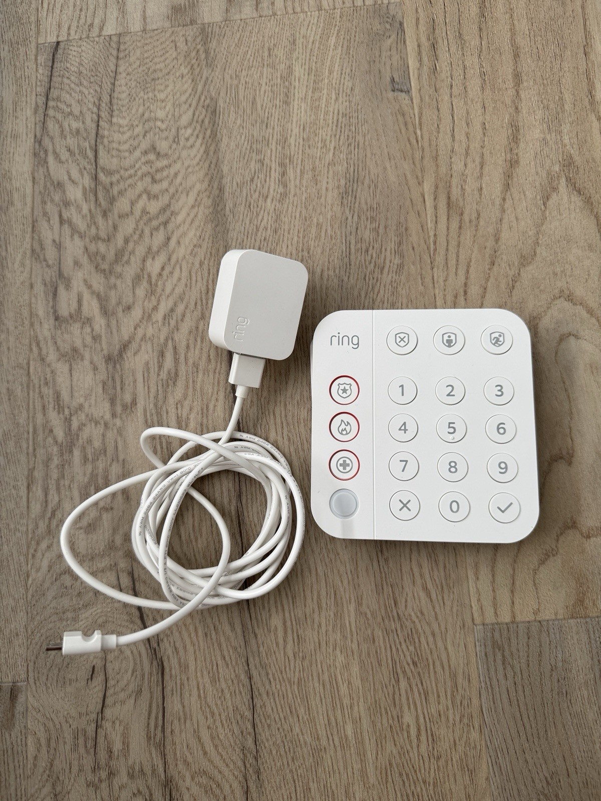Ring 5AT2S7 (2nd Gen) Home Security System Wireless Alarm Keypad w/Power Adapter