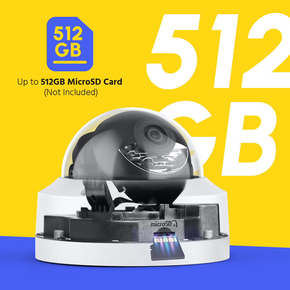 ANNKE 3K 5MP Audio POE Security IP Camera Outdoor Color Night Vision IP67 AC500