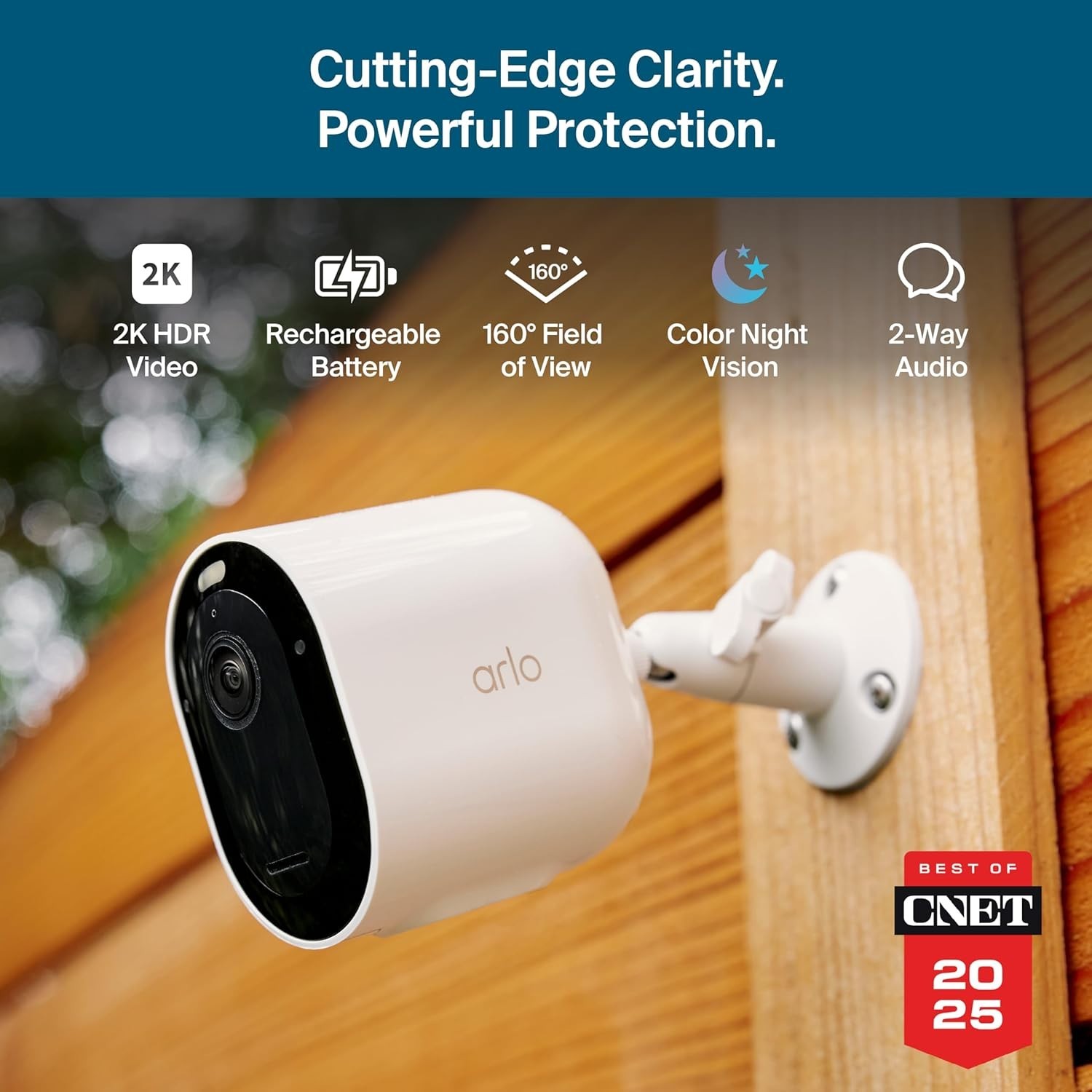 Arlo Pro Security Camera 2K HDR 6th Gen – 2 Cam White *NEW SEALED*