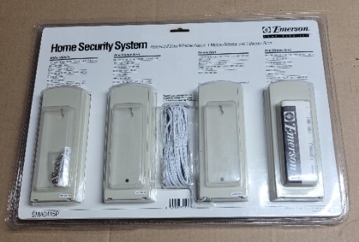 Emerson Home Security System SMA0415P 2 Alarms, Motion Detector and Siren NEW