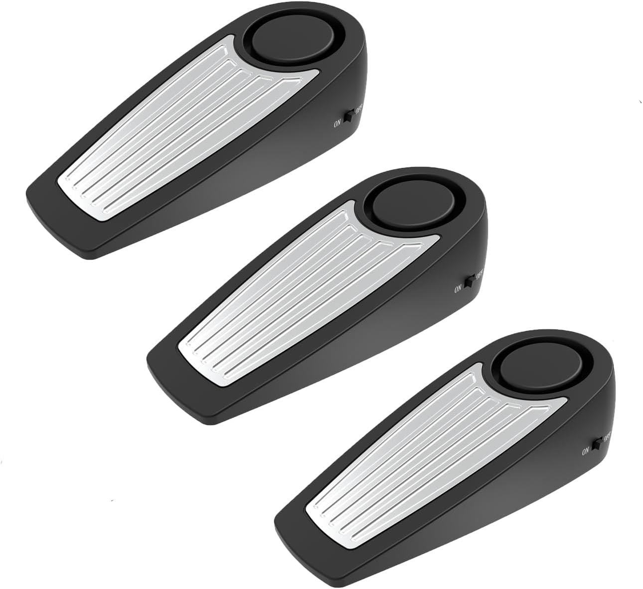 3 Pack Door Stop Alarm for House Bedroom Hotel 130Db Easy Operation Loud Clear S