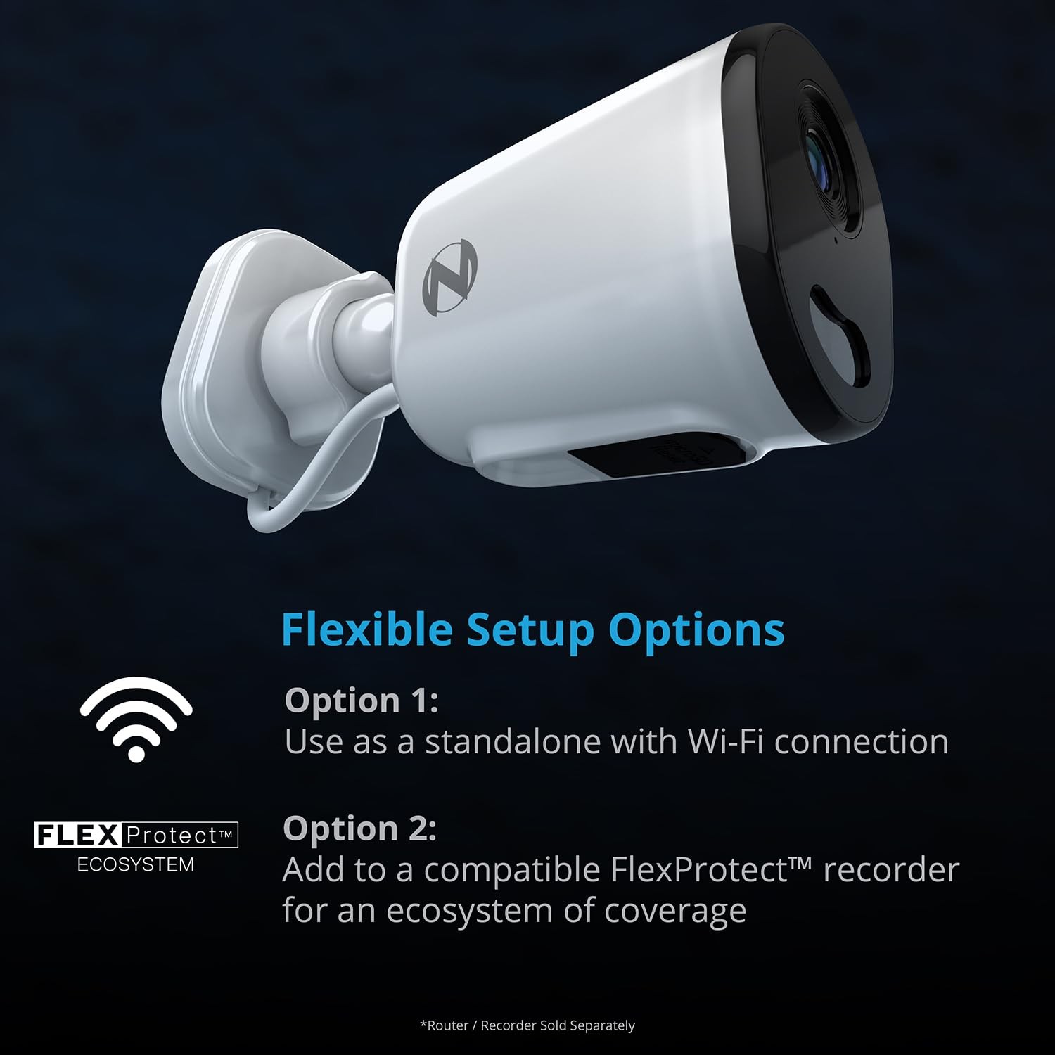 Plug-in Wireless 4K HD Indoor/Outdoor Deterrence Camera with 2-Way Audio (2 C…