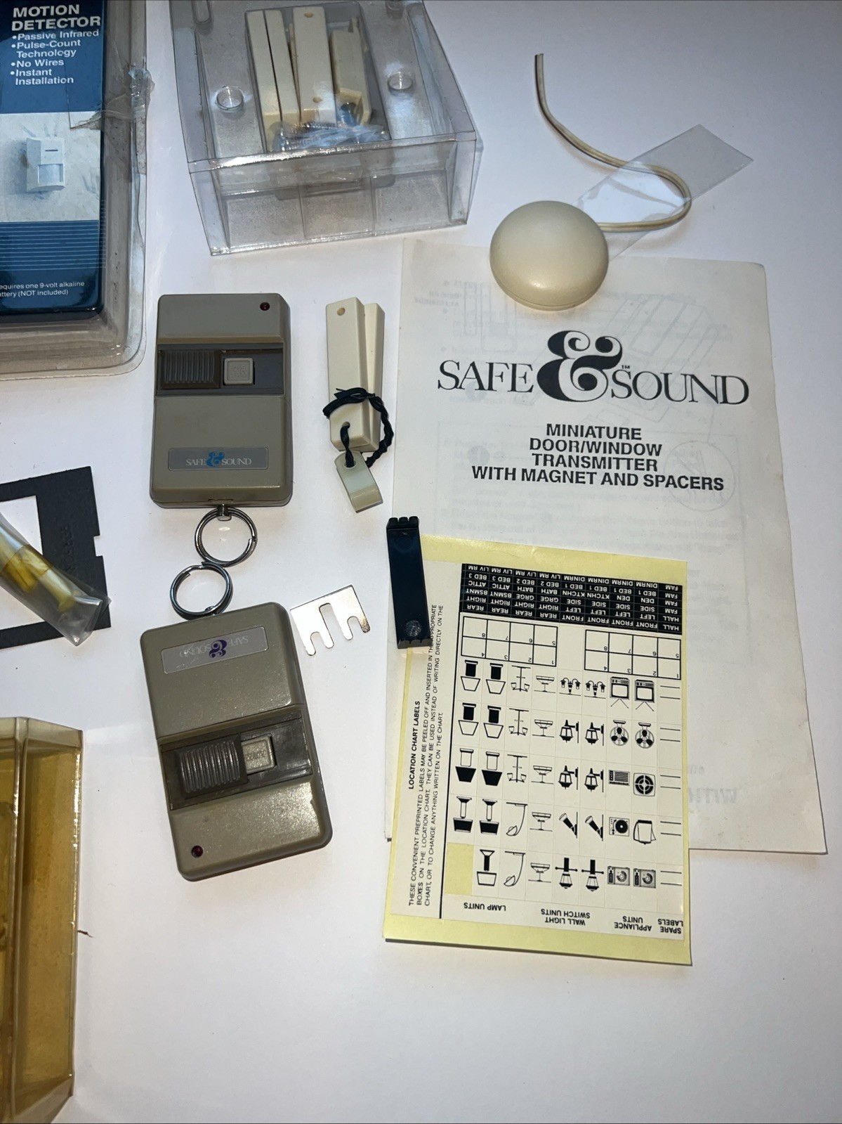 Lot Of Vintage Alarm System Components Safe & Sound | Used Untested As Is