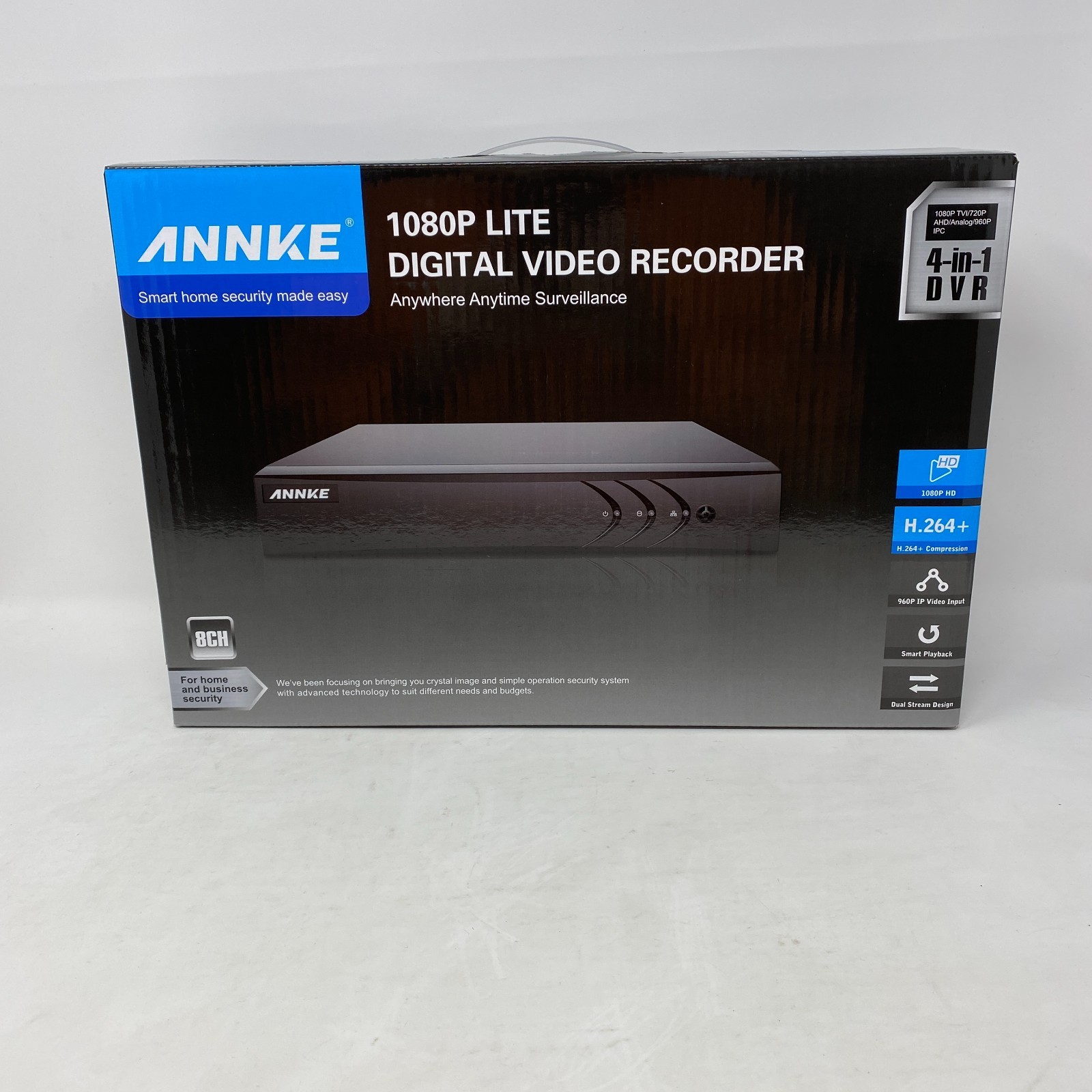 ANNKE DN81R DC12V 8-channel NVR system w/ 4 C11BX cameras – NO HDD