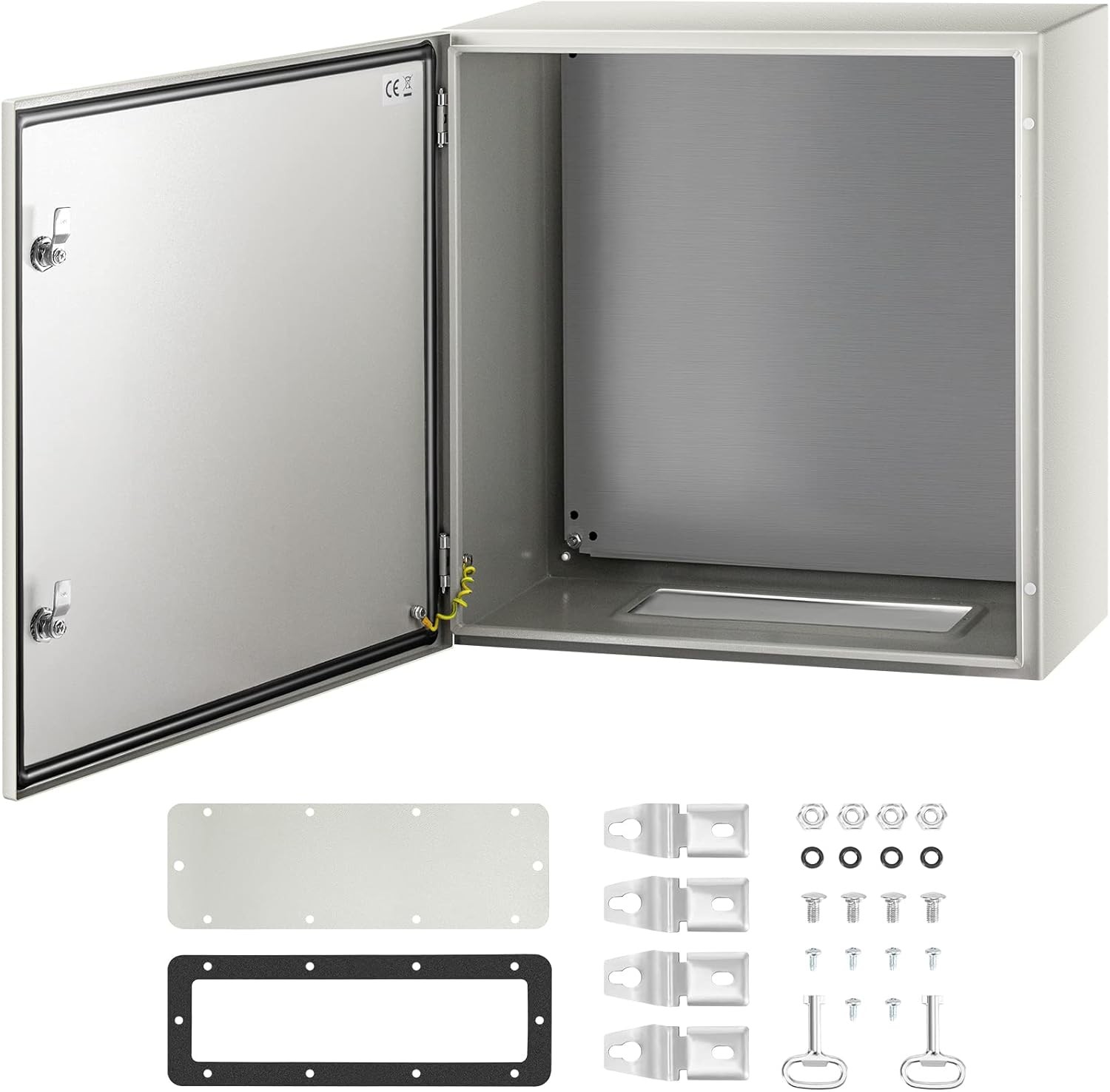 VEVOR NEMA Steel Enclosure, 24 x 24 x 12” 4X 24 x 24 x 12, Grey