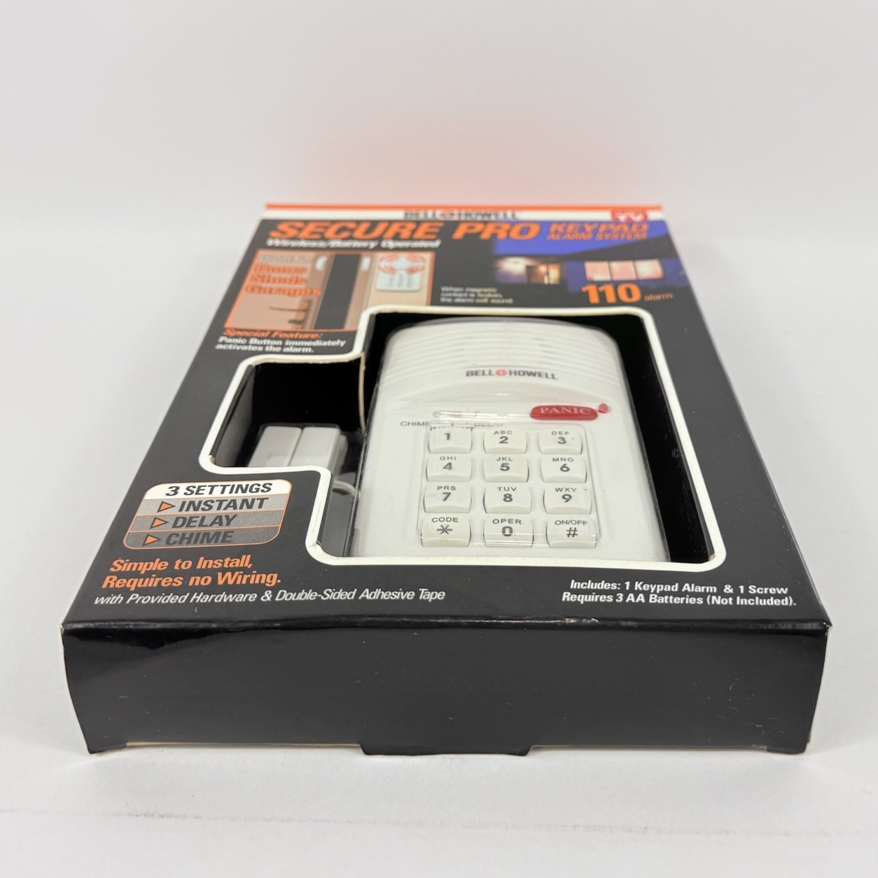 Bell and Howell Secure Pro Keypad 110 Alarm System Model 7788 Panic Button NEW