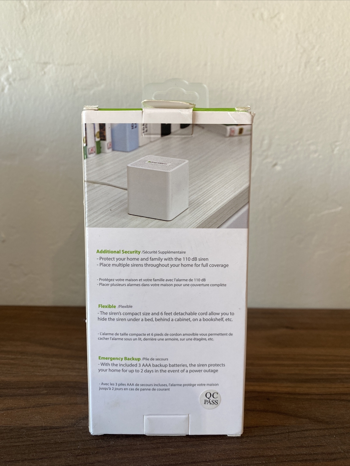 New iSmartAlarm Satellite Siren AS3 110db Adjustable Volume Alexa Compatible