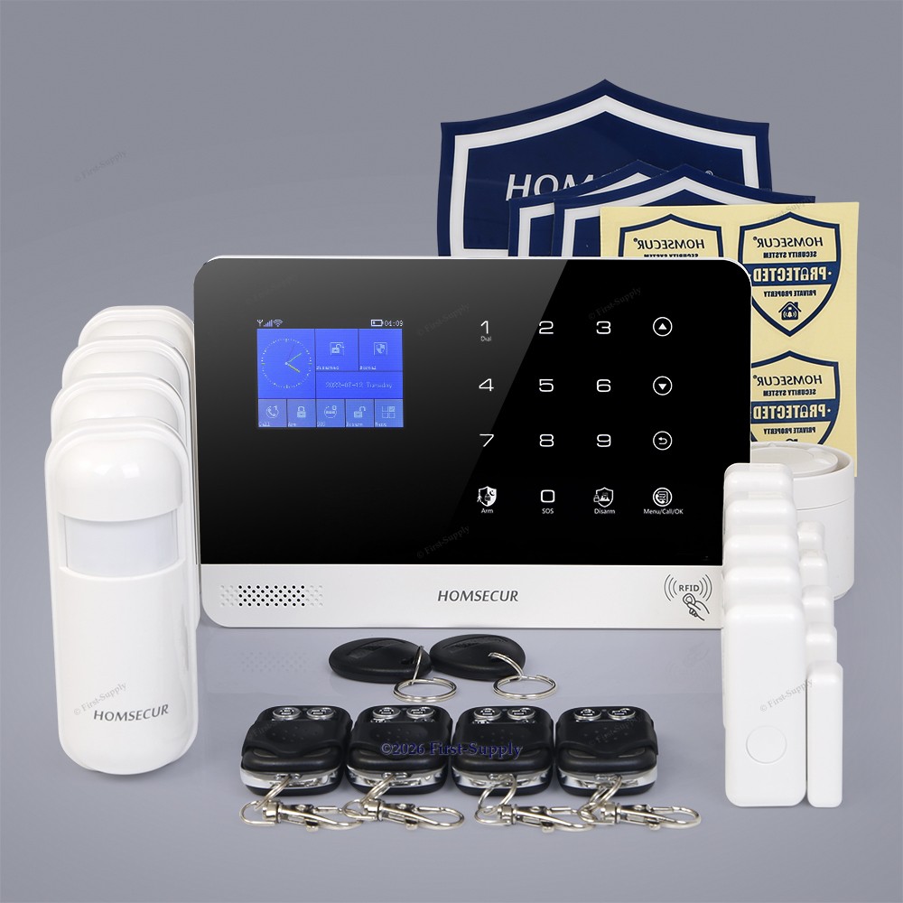 HOMSECUR Wireless WIFI 4G SMS Autodial Burglar Alarm System