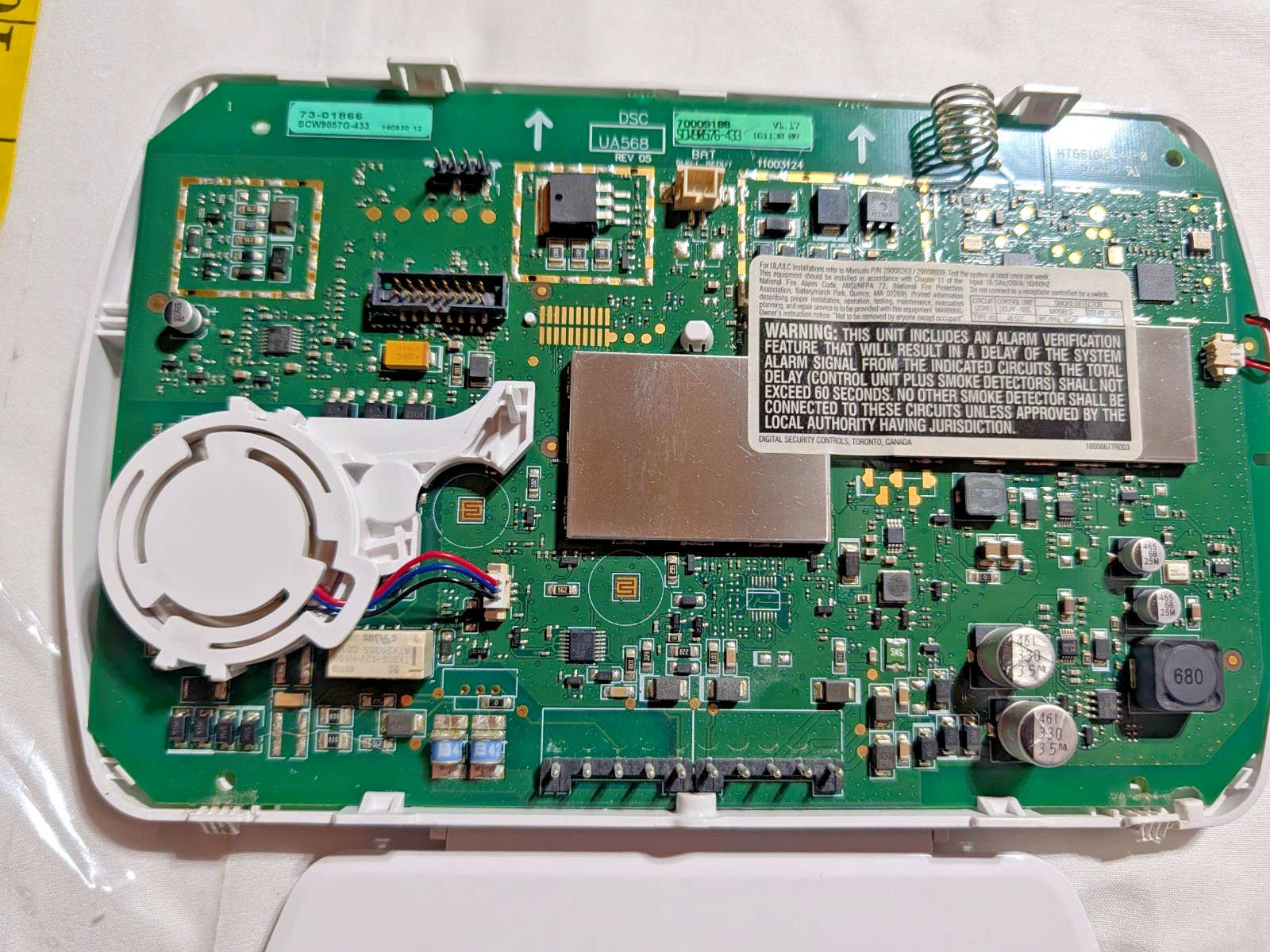 ADT TS BASE UNIT / LCD KEYPAD Broken Speaker/Alarm Powers Up