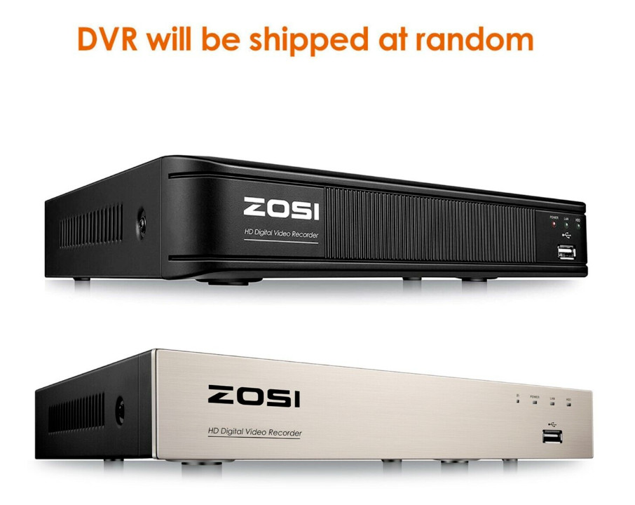 ZOSI 8 Channel 5MP Lite DVR 2TB Security Camera System 1080p Outdoor for Home