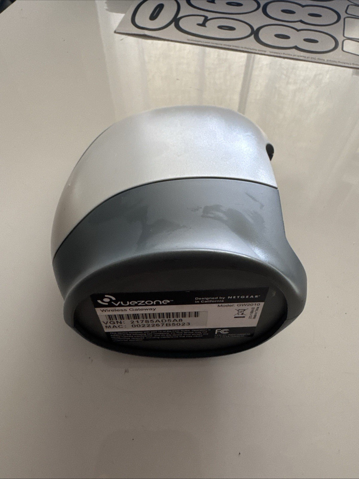 NETGEAR VueZone Wire-free Video Monitoring System BASE STATION/Gateway GW2010