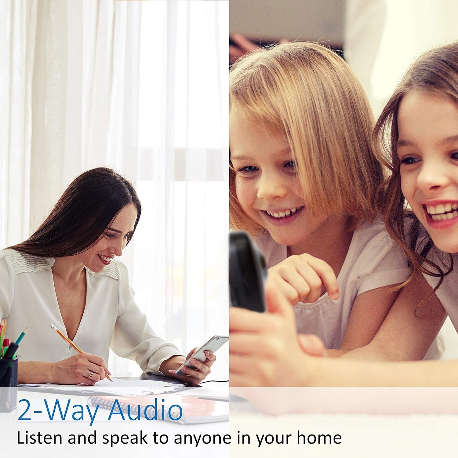 Momentum HD Wireless Indoor Home Security Camera with2-Way Audio Night Vision