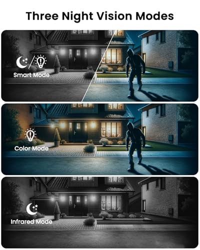 2K Solar Security Camera Outdoor Wireless, WiFi Camera Battery 2K White-1pcs