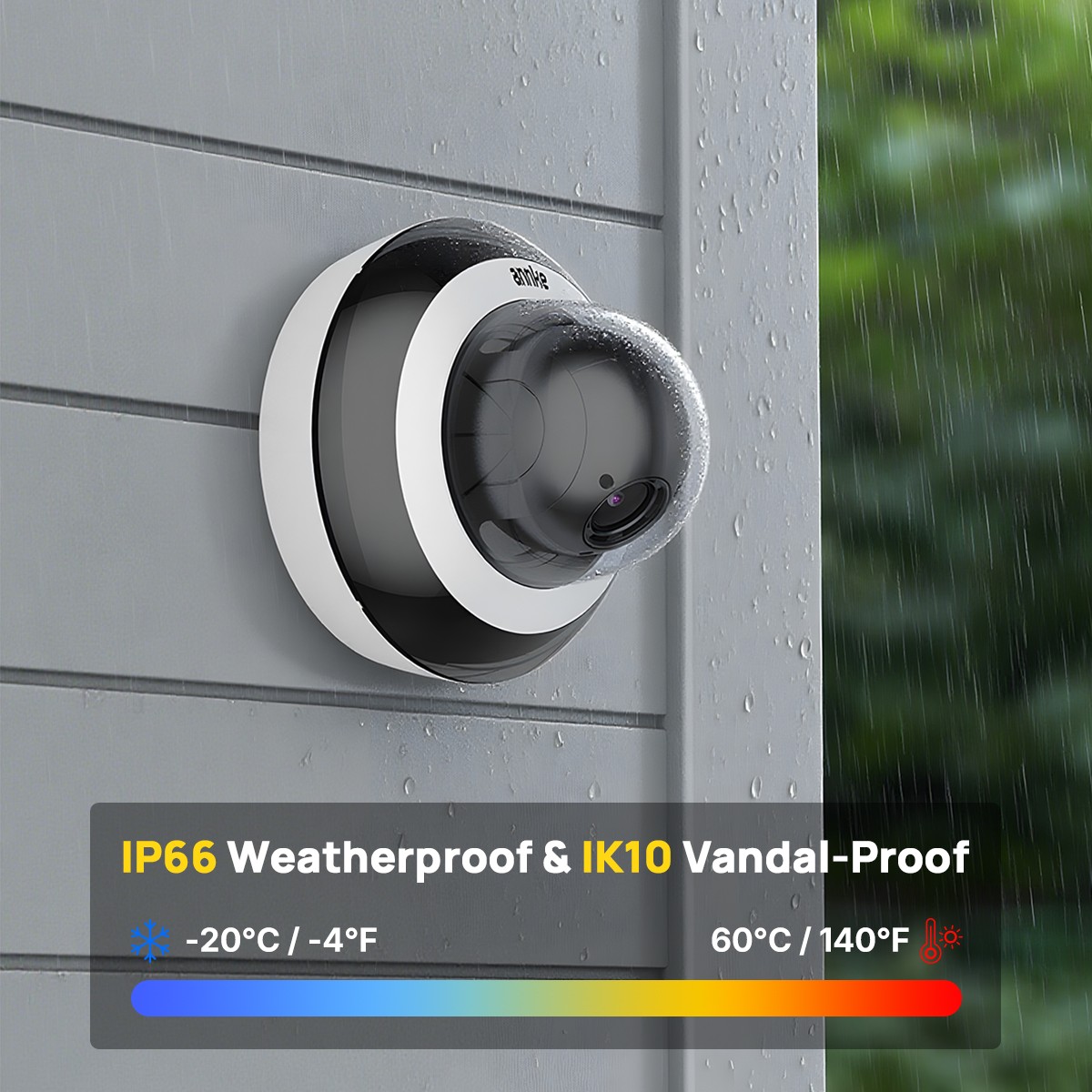 ANNKE 5MP POE PTZ Security IP Camera 4x Zoom Audio Recording Color Night Vision