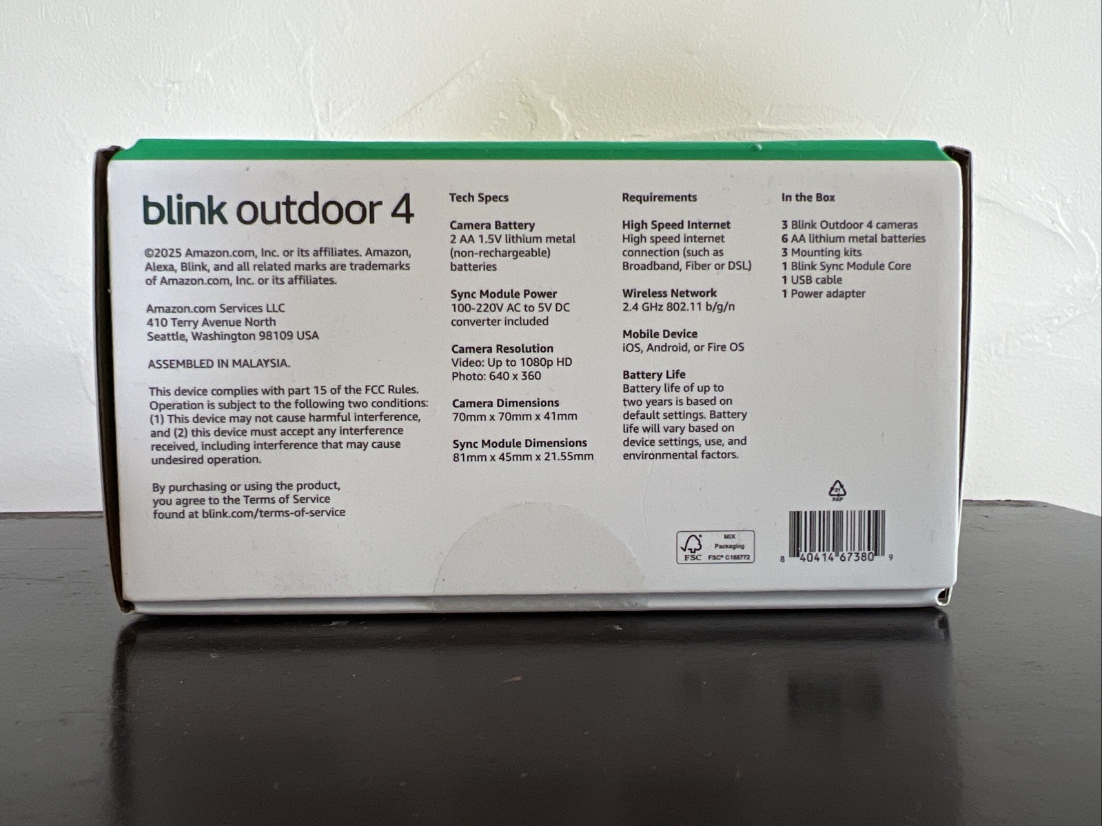 Blink Outdoor 4, (4th Gen 2025) Wireless 3 Camera Security System + Sync Module