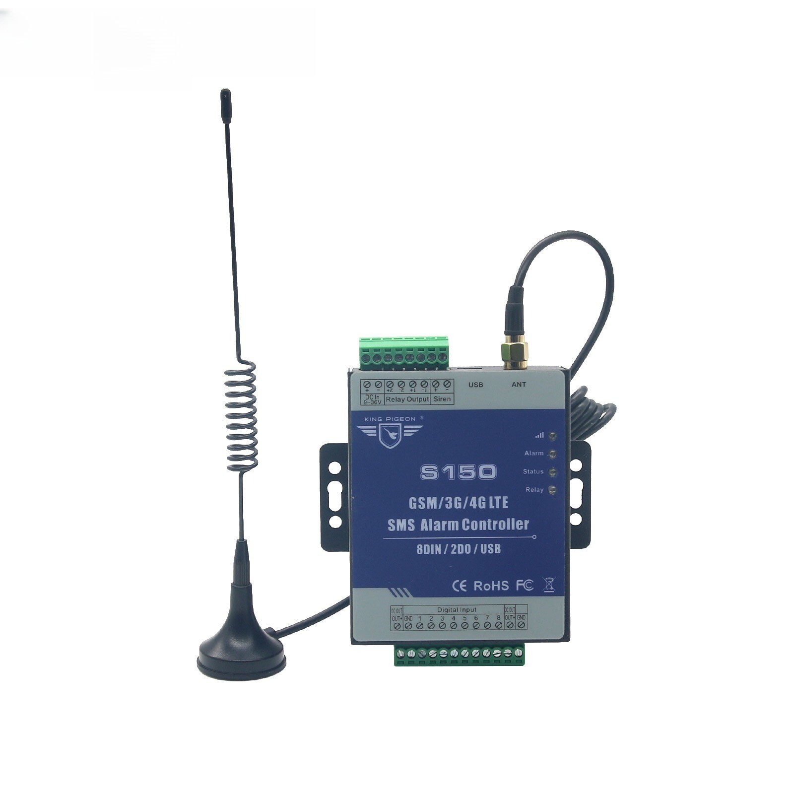 S150 4G GSM SMS 8 Way Remote Controller Alarm Relay Switch Android APP Ios APP