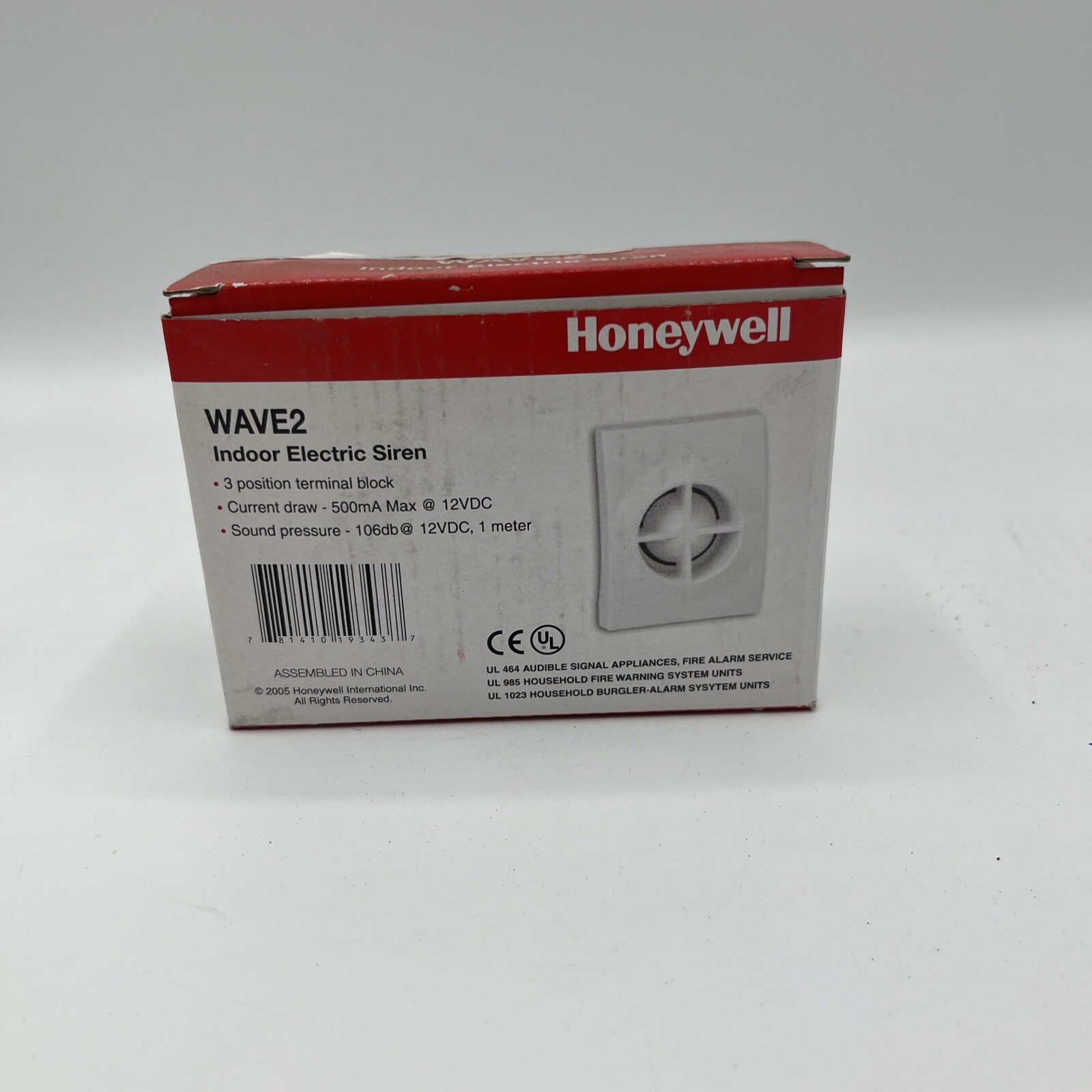 Honeywell WAVE-2 Two Tone Siren 106 db loud security burglary