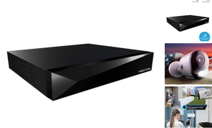 2-Way Audio (no HD Included) – Add 12 Channel 4K DVR with Customizable Storage