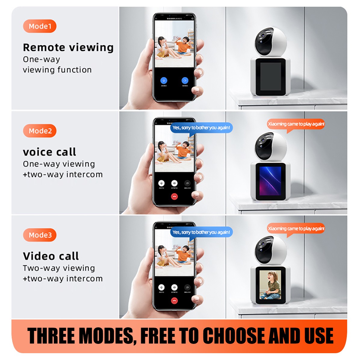 1080P Camera Wireless Wifi Home Security DVR Night Vision Two-Way video Baby Cam