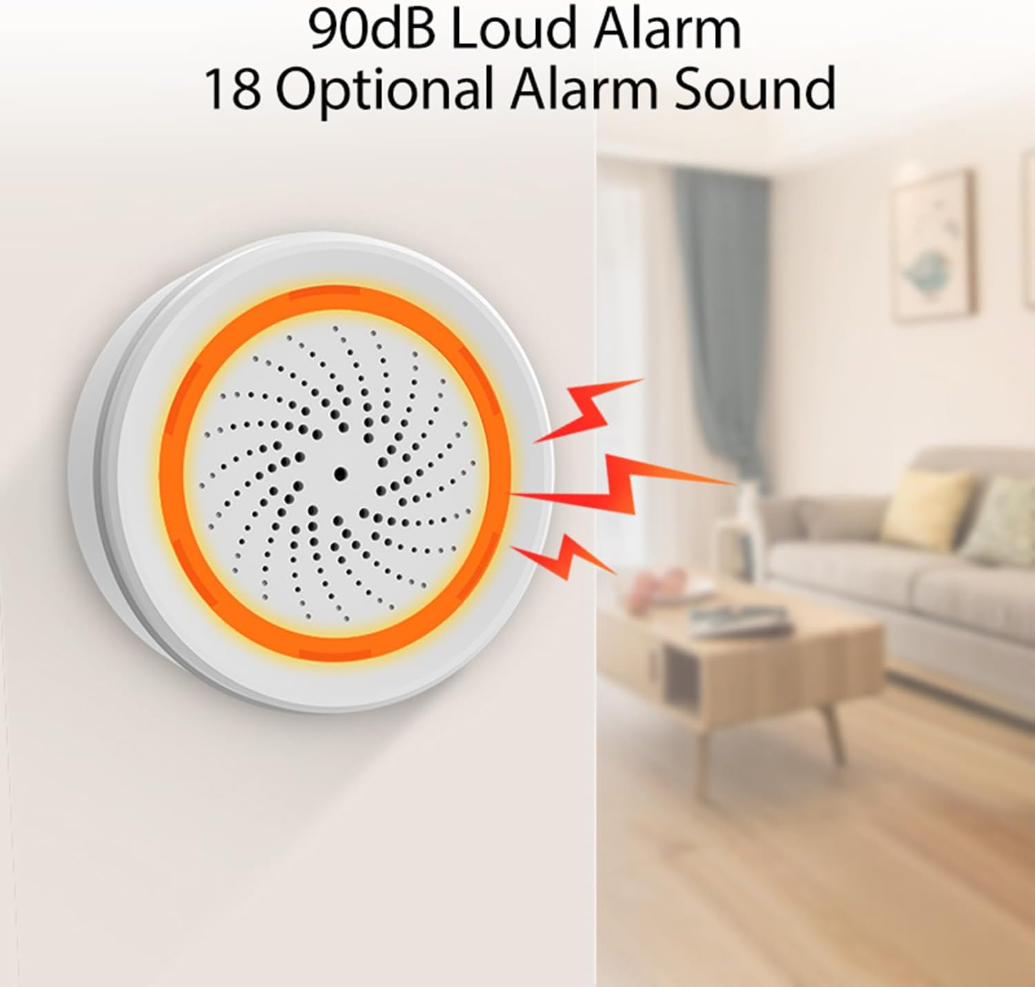 Zigbee Smart Siren Alarm: Wireless Alarm for Security & Automation, App Control,
