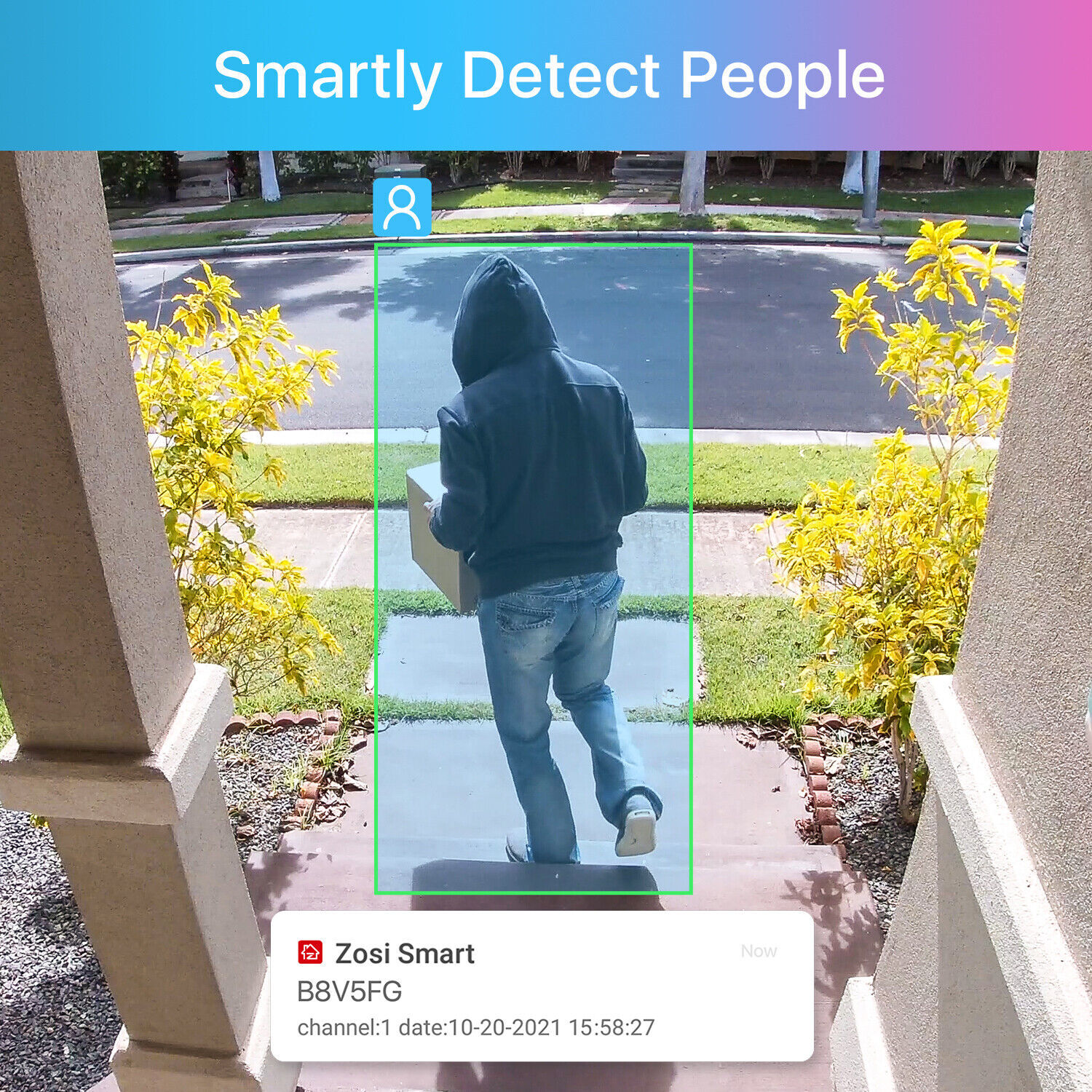 ZOSI 4MP PoE Security Add-on Outdoor Camera Smart Human Detection IR Night 2TB