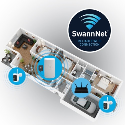 2K wifi Wireless Security camera system with 4pcs 2K Wire-Free Cameras+1TB HDD