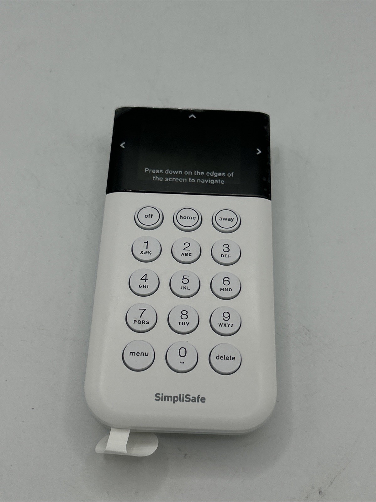 SimpliSafe Extra Keypad Model KPD301 / KP3W For Security Alarm System Damage Box