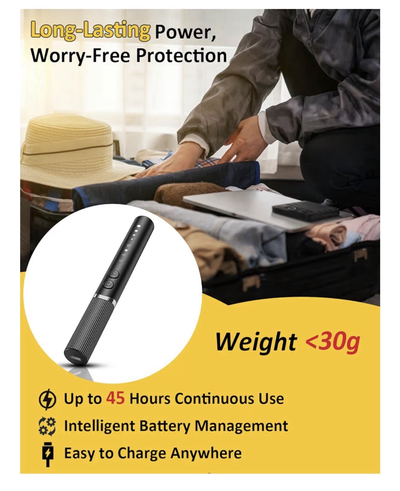 Anti-Spy RF Signal Detector for Hidden Cameras & Bug Sweeper
