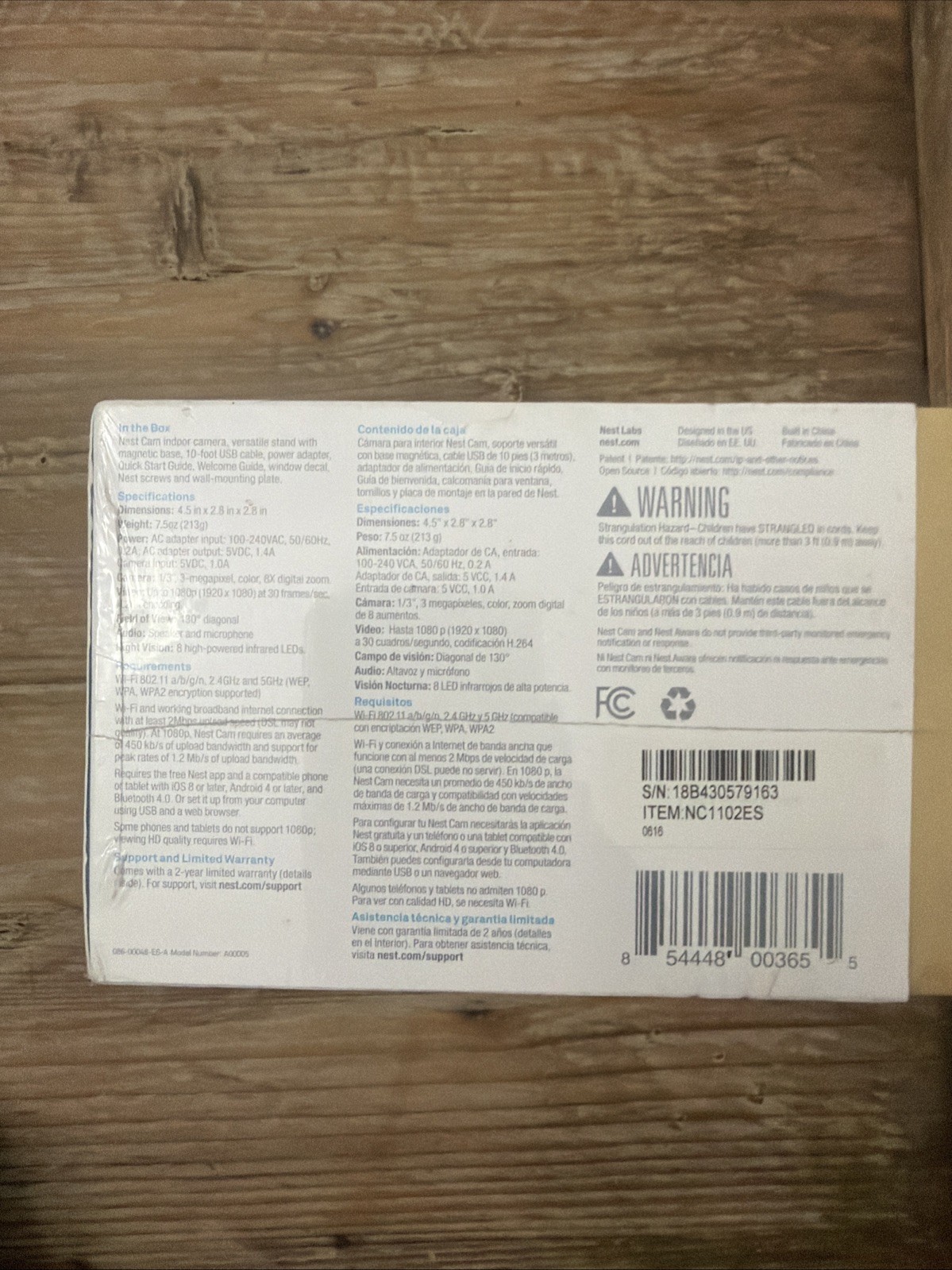 Nest NC1102ES 1080p Security Camera