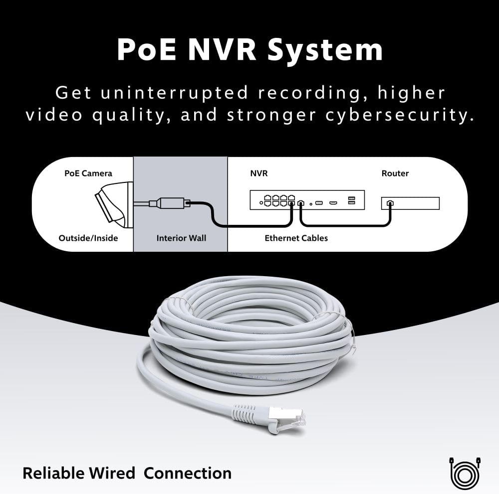 Swann AdvancedX™ Wired NVR 4K Security Camera System, 8 Channels, 4 PoE Dome C