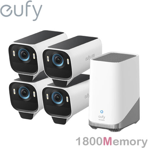 eufy Security eufyCam S3 Pro MaxColor Vision 4K Wireless Camera Solar HomeBase