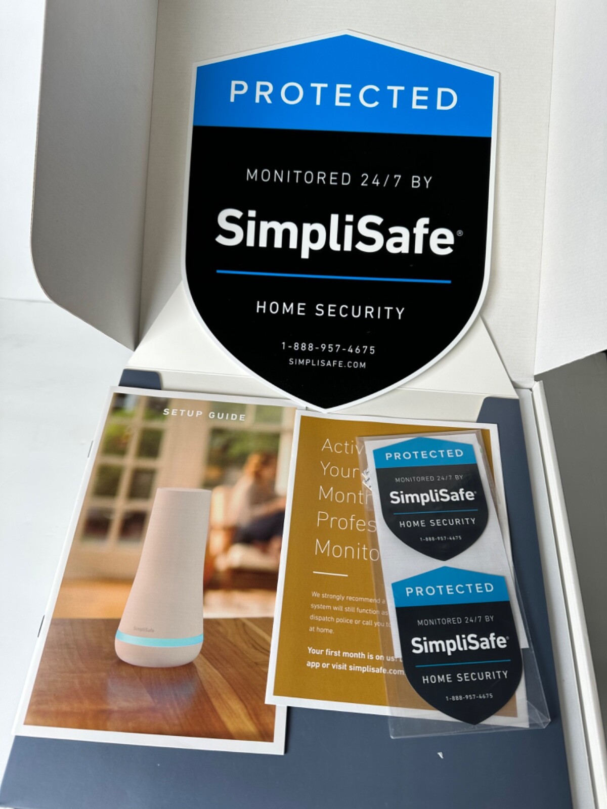 SimpliSafe Protect Home Security System White 11-piece Complete (open box)