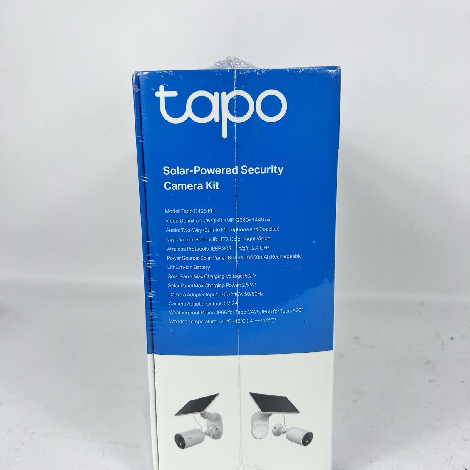 TP-LINK Tapo C425 Kit Solar-Powered Security Camera Kit 2K QHD New Sealed