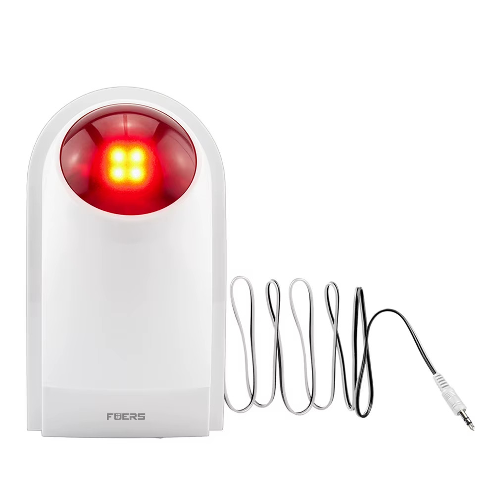 J008 Flash Siren Smart Home Alarm Outdoor Siren Sound Strobe Flash Alarm Siren F
