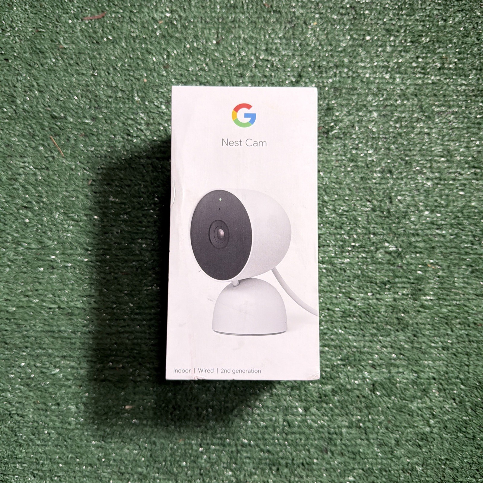 Google Nest Cam – Indoor Wired Smart Home Security Camera – Snow