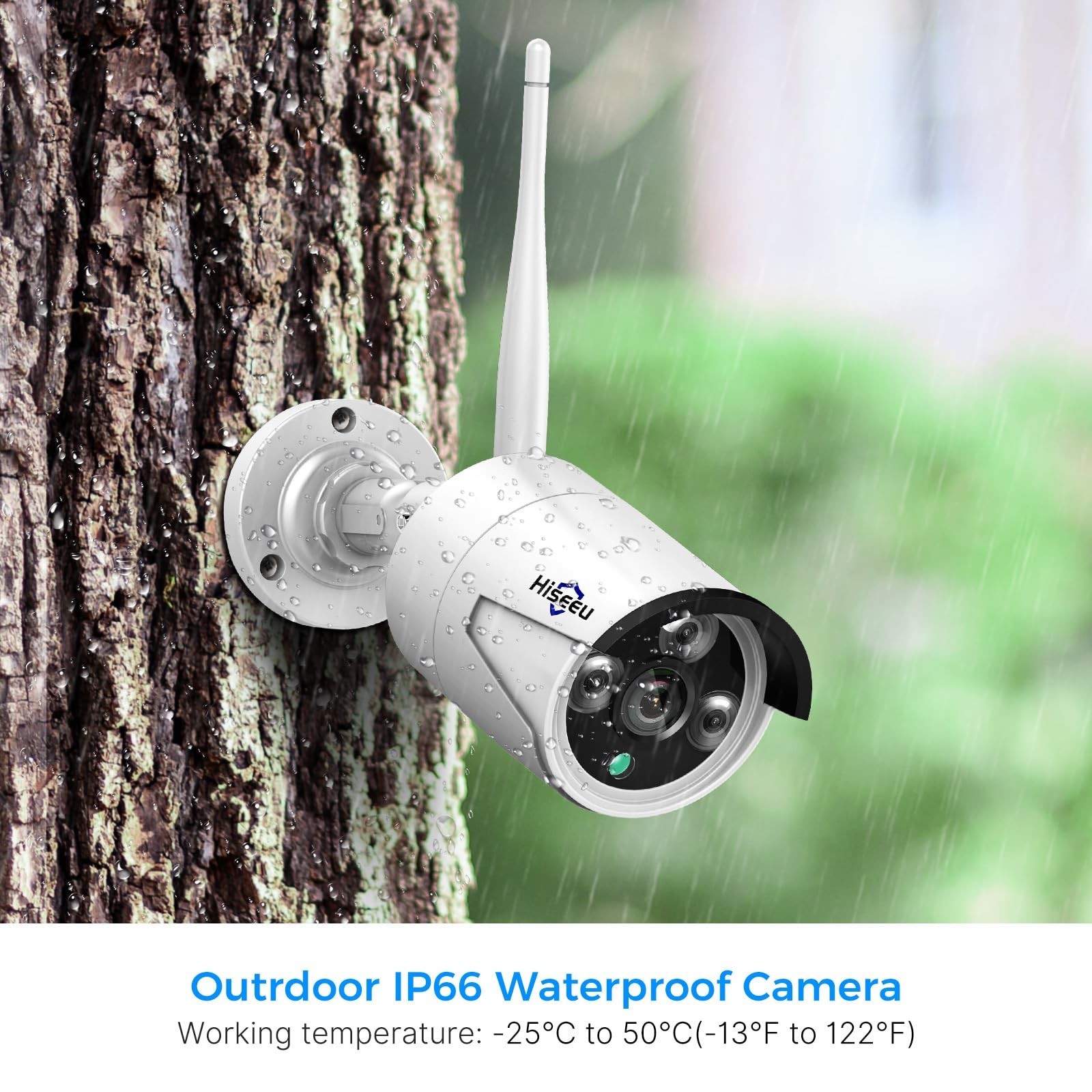 [Wireless Pro, 100ft Range] Hiseeu Wireless Security Camera System, Expandabl…