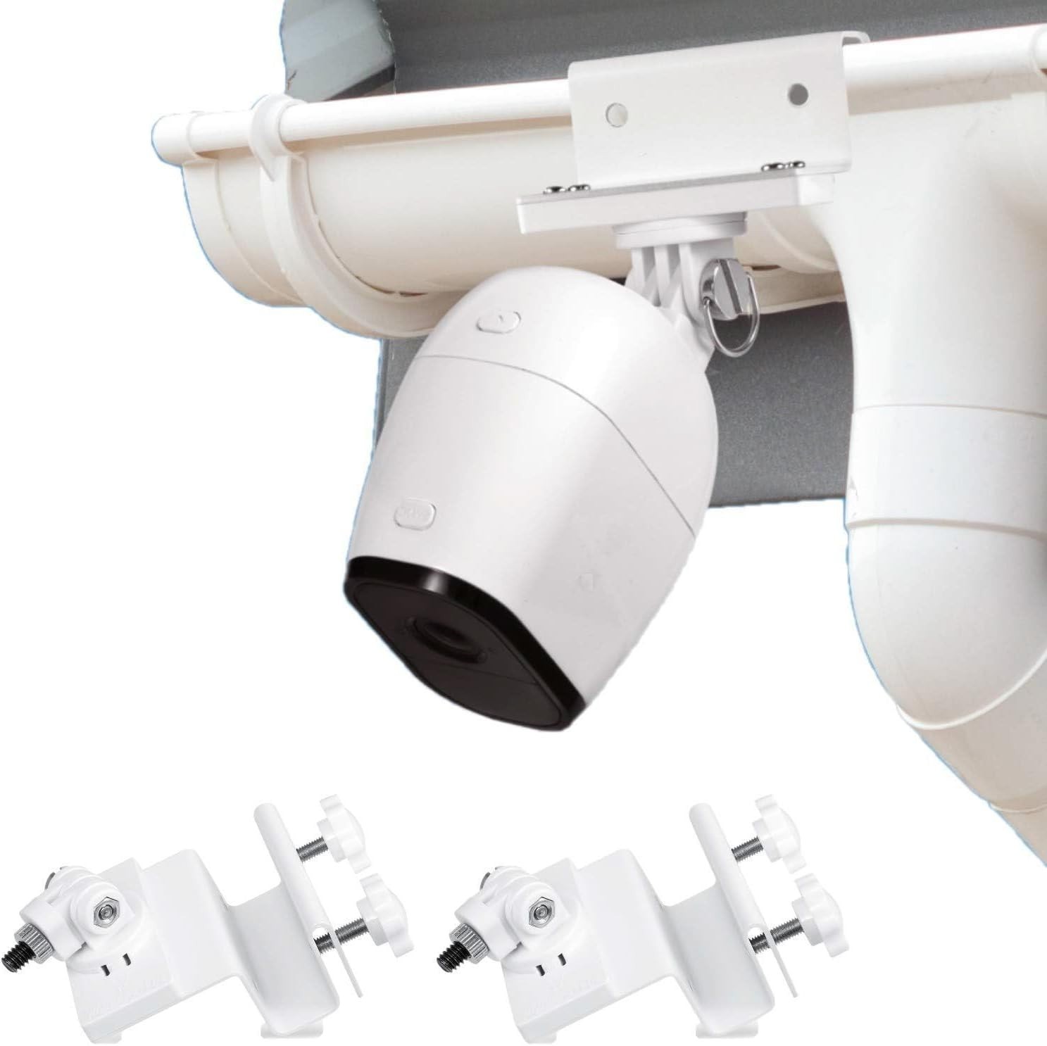 Weather-Resistant Gutter Mounts for Arlo Cameras – 360° Adjustable Pair