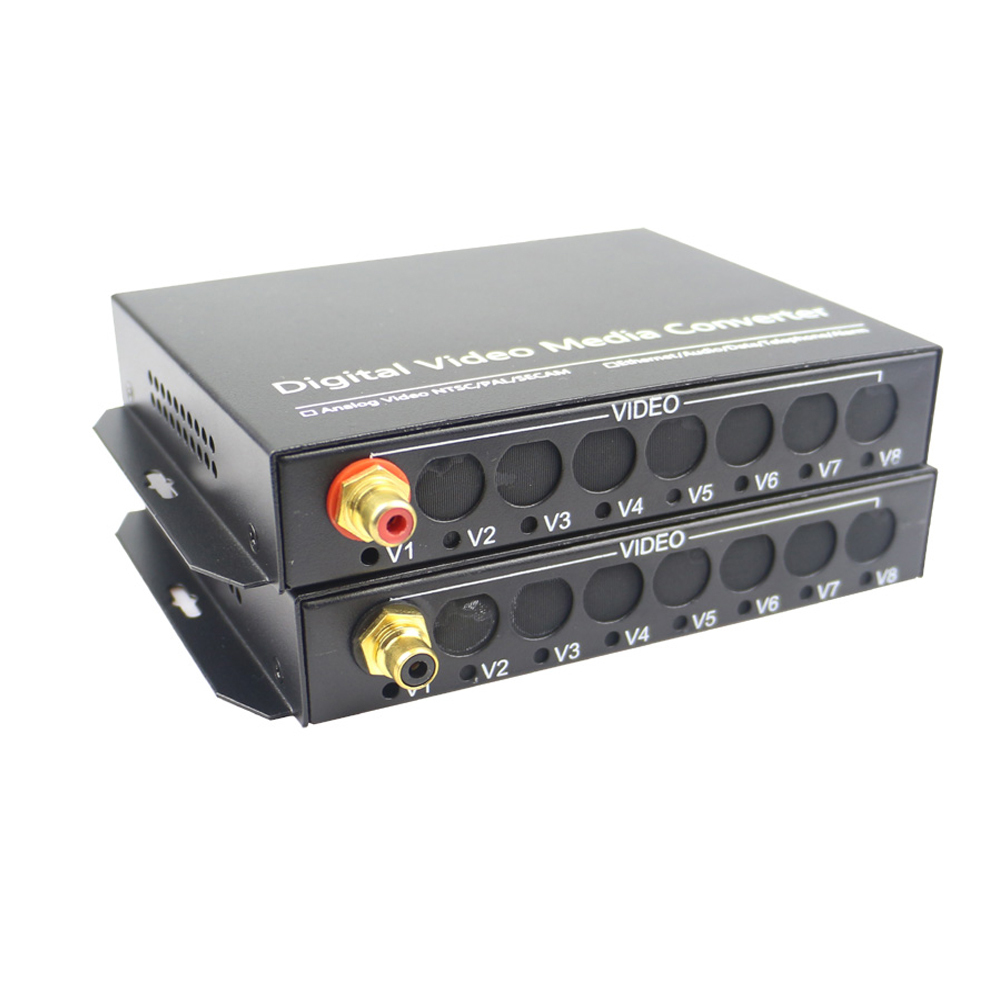 Audio Fiber Optical Media Converter 1 CH Hi Fi Broadcast Transmitter Receiver