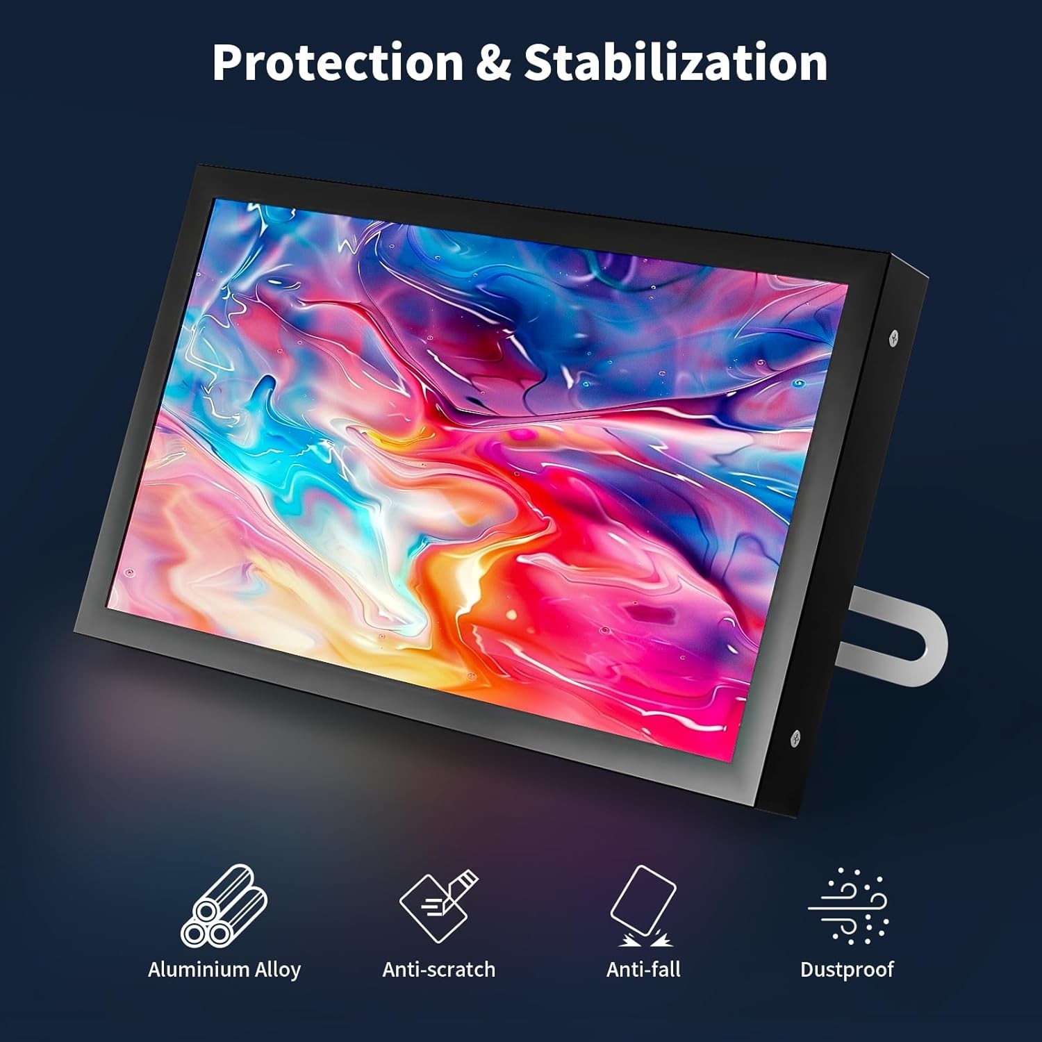 7 Inch Small Monitor, 1024×600 HD IPS Mini Monitor with Built-in…