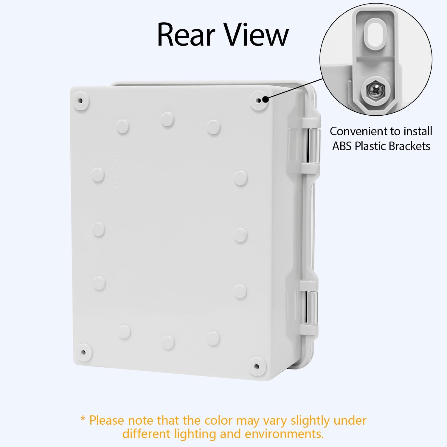LMioEtool ABS Plastic Dustproof Waterproof 8.7″ x 6.7″ x 4.3″, Clear Cover