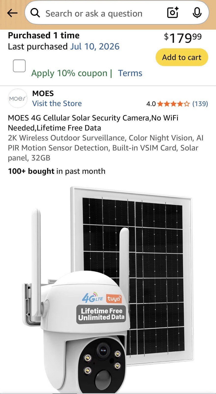 BRAND NEW Outdoor Security Camera