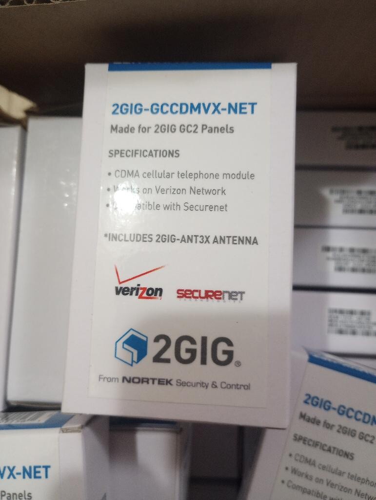 2Gig 2GIG-GCCDMVX-NET SecureNet Verizon CDMA …Lot Of 40
