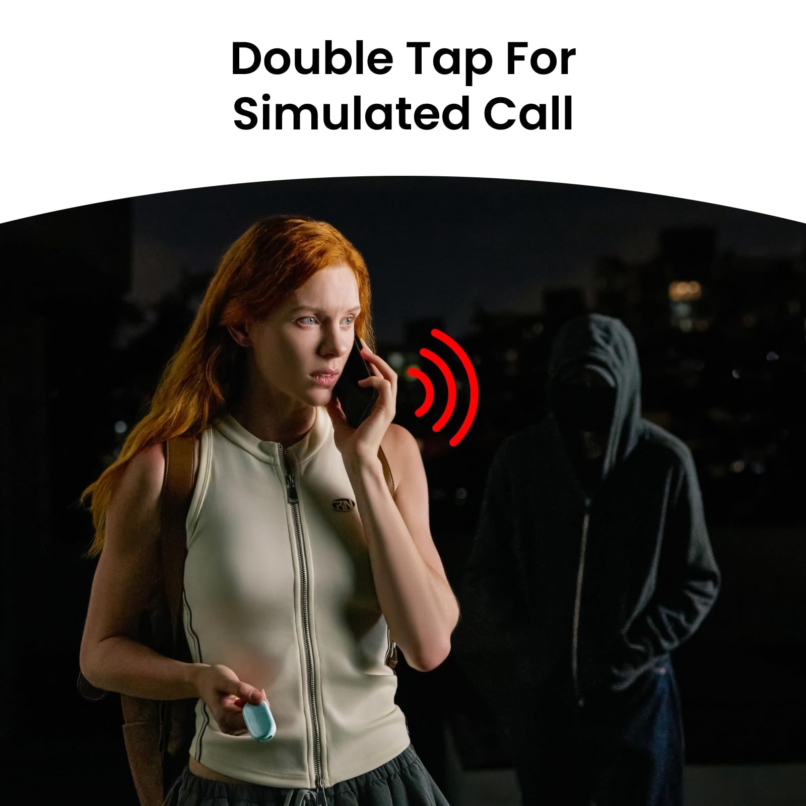 130 dB Personal Safety Alarm for Women with Apple Find My APP, Extra-Loud Sir…