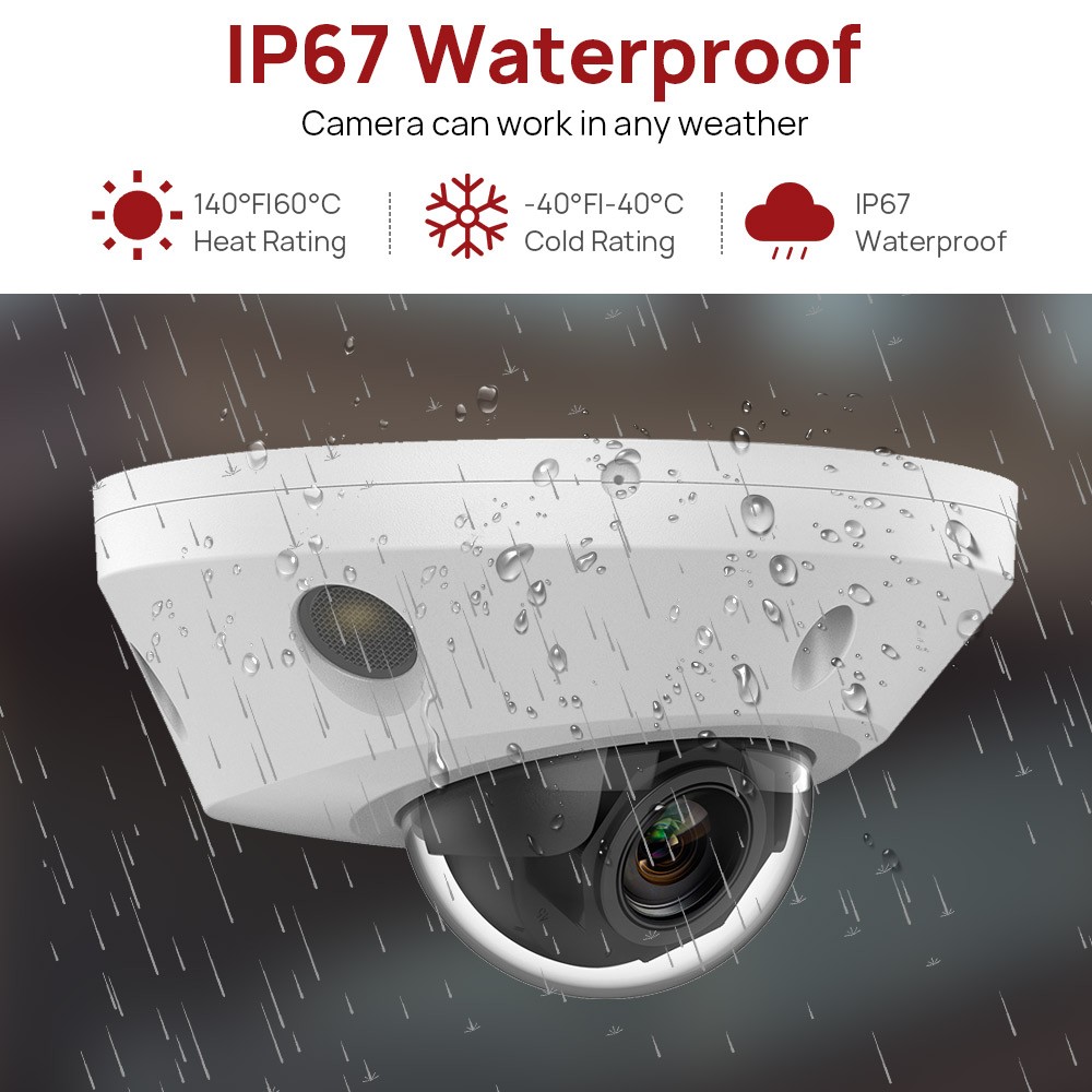 Vikylin 4K 16CH 16POE CCTV System 8MP IP Camera Dual Light Full Color+IR MIC Lot