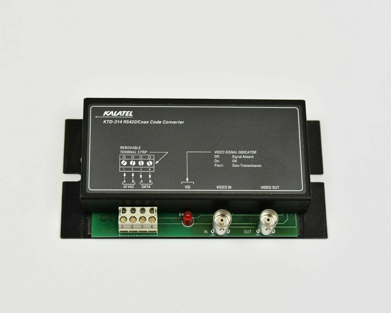 GE Interlogix Kalatel KTD-314 RS422 Coax Code Converter Pelco