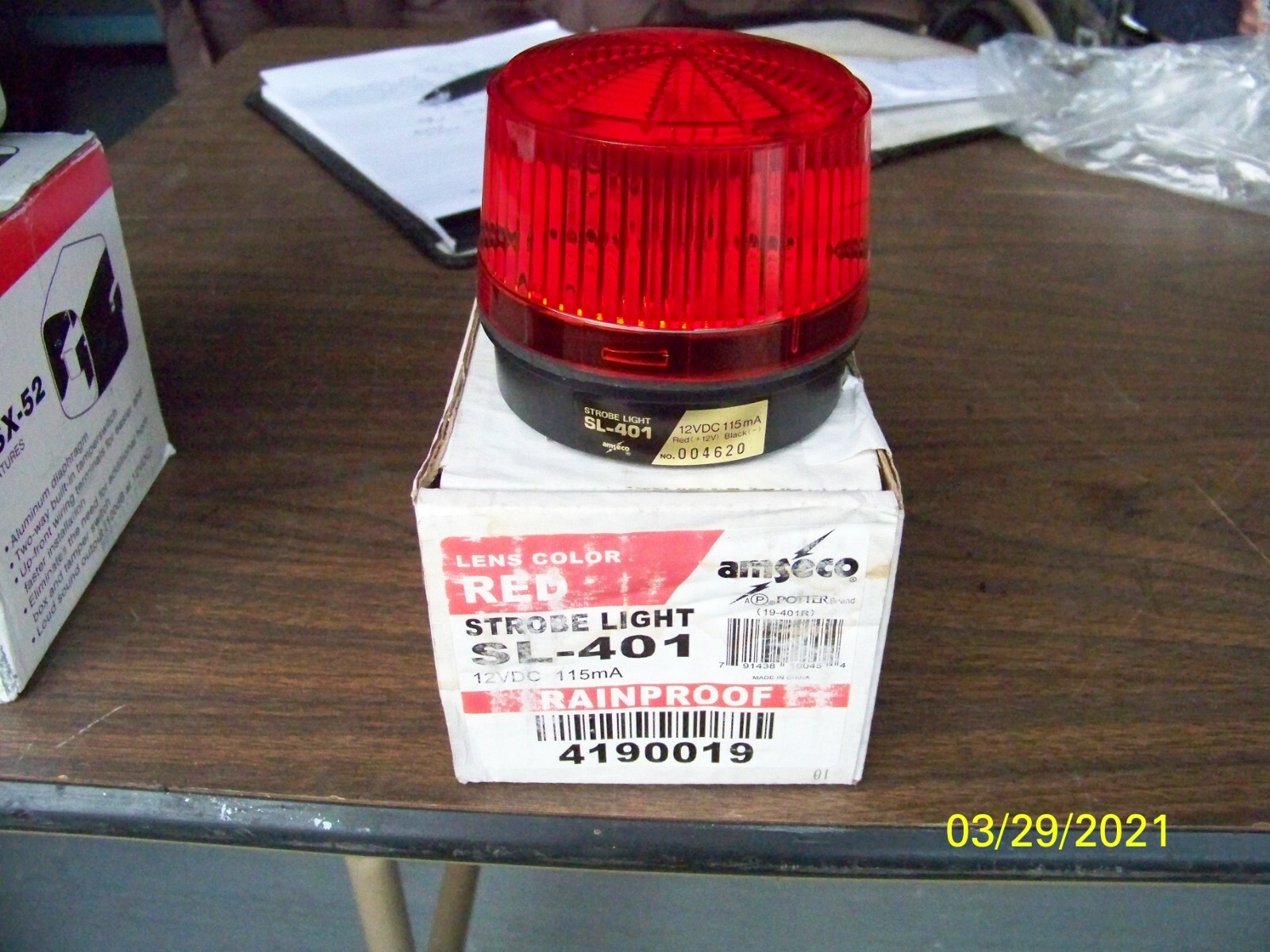 Amseco SL-401 Red Strobe Light