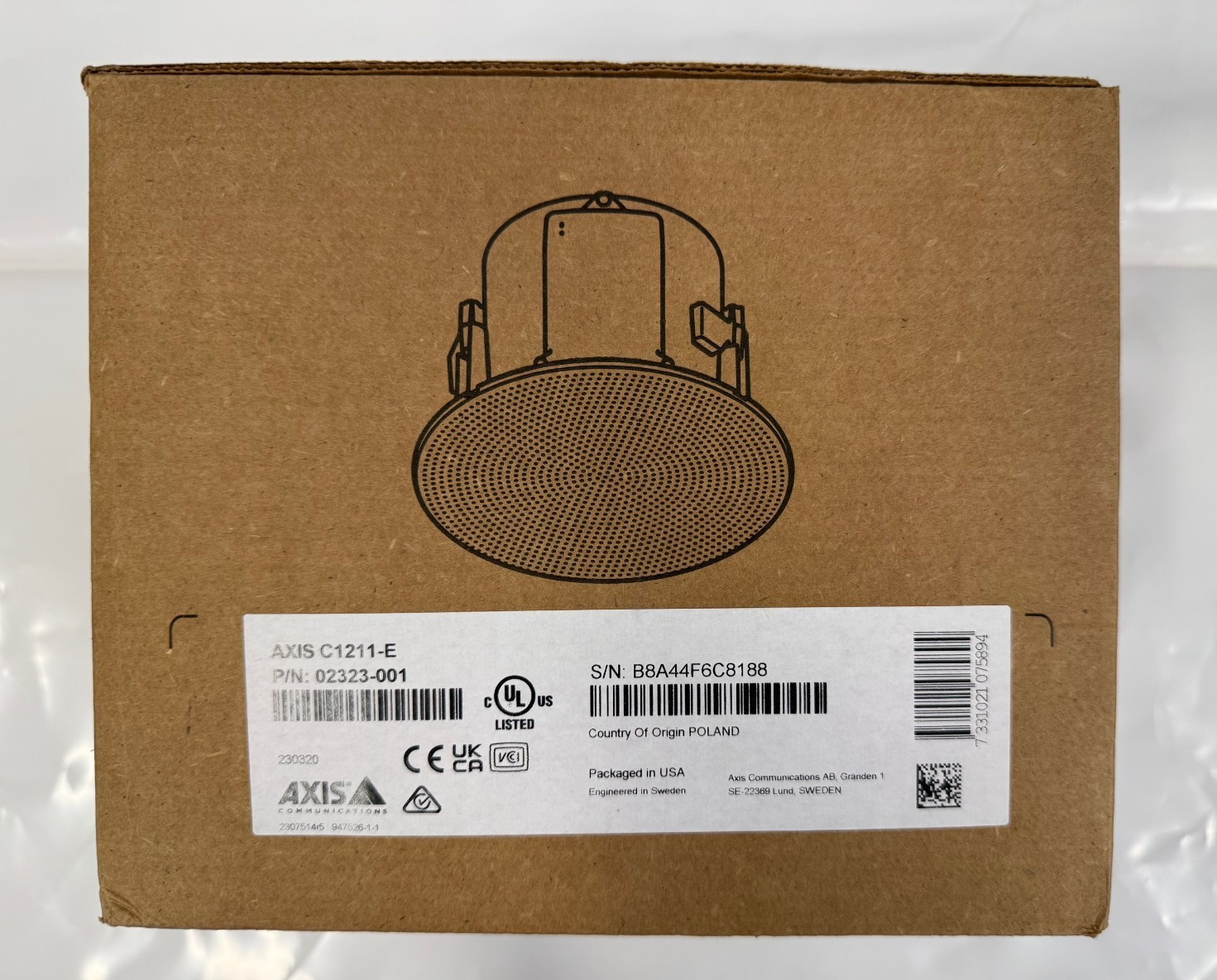 AXIS C1211-E NETWORK CEILING