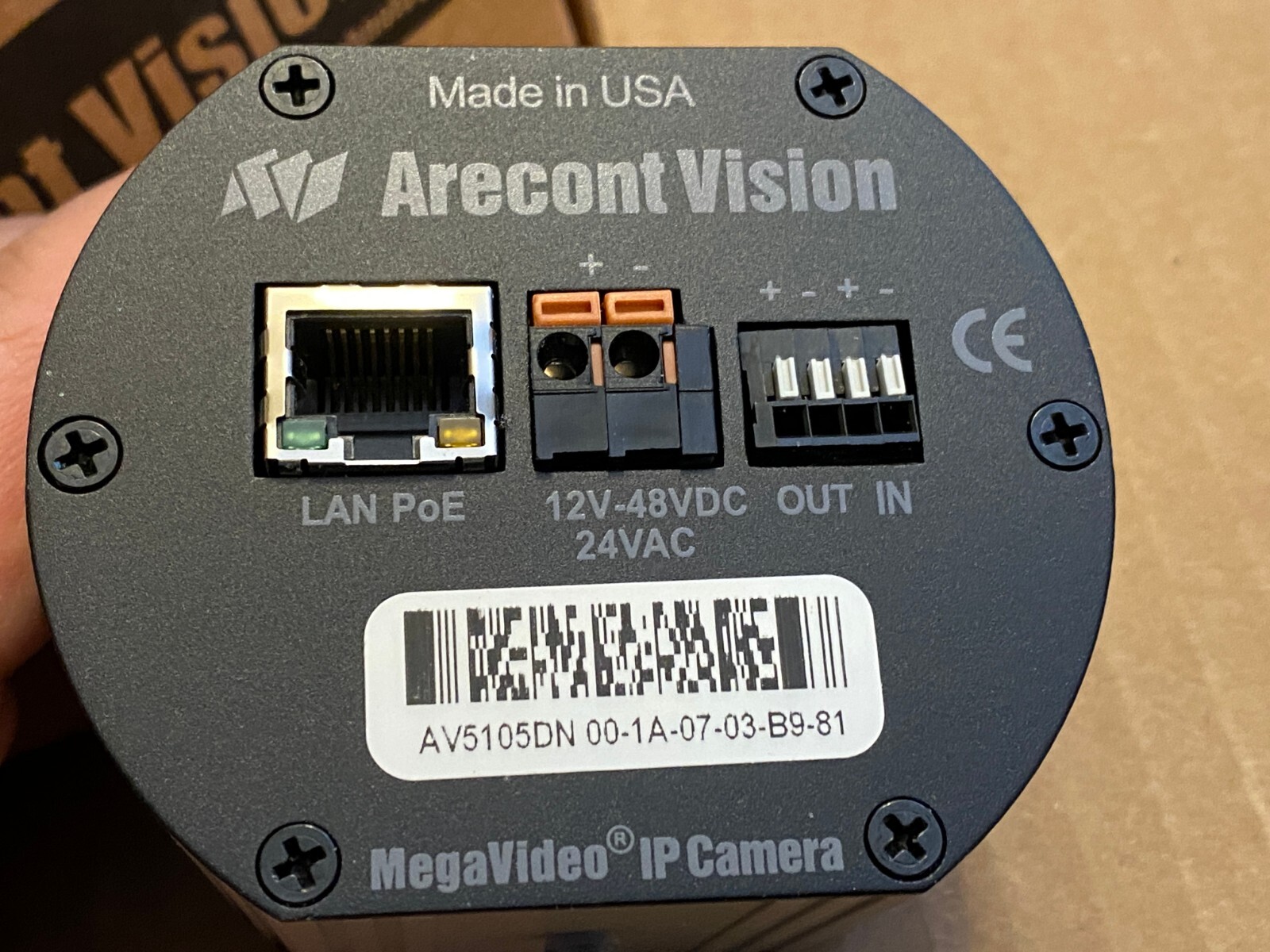 Arecont Vision AV5105DN 5-Megapixel H.264 Color PoE IP Network Security Camera