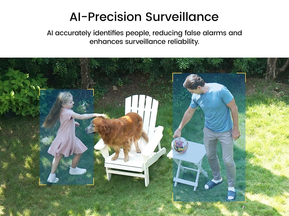 AOSU 5MP Solar Security Cameras Outdoor Wireless,Home Security System 4-Cam Kit