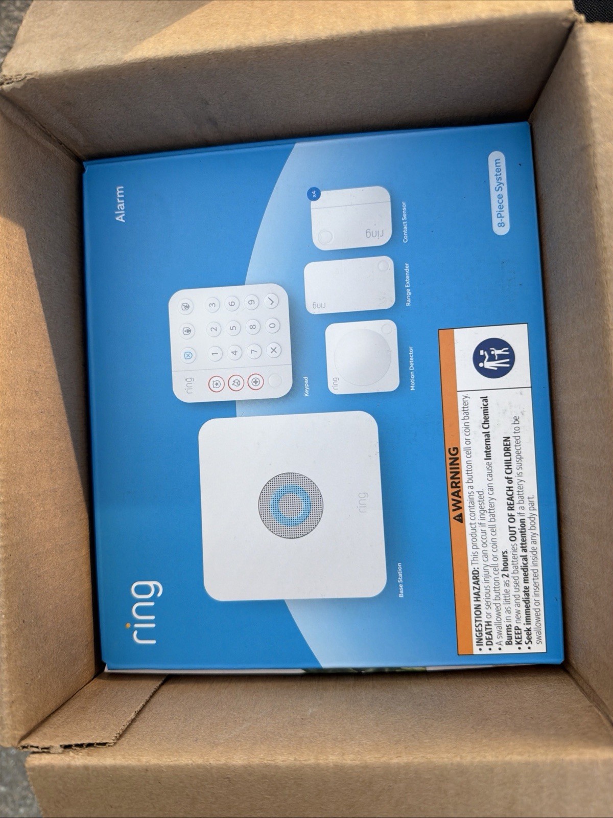 Ring Alarm 5-Piece Home Security Kit White – New In Box Sealed !